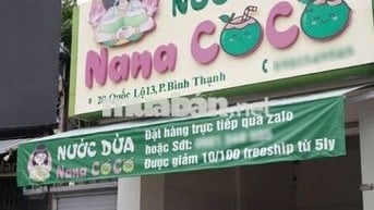 Sang quán nước dừa NanaCoco mặt tiền Bình Thạnh