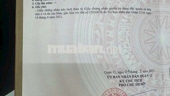 ĐẤT MẶT TIỀN KINH DOANH HT17, DT:82m2, SỔ HỒNG RIÊNG,CHỈ 6.55 TỶ