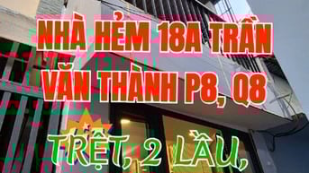 Nhà tuyệt đẹp, DTSD 69m2, 1trệt, 2 lầu, H18A Trần V Thành, P8, Q8