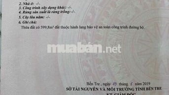 Mặt tiền 2388m2 quốc lộ 57 chợ lách Bến Tre