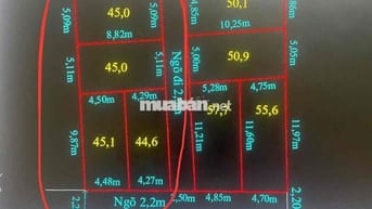 Đất 209m2 ngang 10 phân 4 lô Mỹ Tranh, Nam Sơn 3,2 tỷ