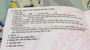 Đất Chính Chủ ven Tp Nha Trang