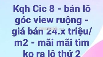 Bán dất khu CIC8 giá rẻ nhất khu vực.