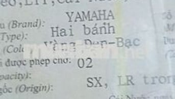 Yamaha Sirius Vàng-Đen-Bạc