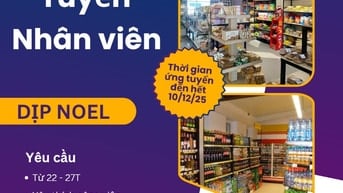 Quận 5 cần tuyển nam nữ bán hàng dịp cận Tết 