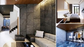 Cho thuê villa hồ bơi mới xây 4PN, giá 30tr có bếp và bồn tắm trong cá