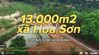 CHÍNH CHỦ Bán đất nghỉ dưỡng Lương Sơn, Hòa Bình