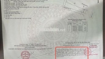 Đất 3 mặt tiền QL1A xã Suối Dầu, Khánh Hoà