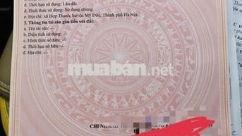 Chính chủ bán gấp đất thổ cư 55m2 Hà Nội xây nhà luôn,sẵn cống thoát