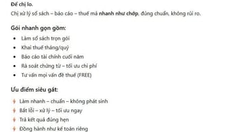 Dịch vụ khai báo thuế gtgt, TNDN, TNCN, bảo hiểm...
