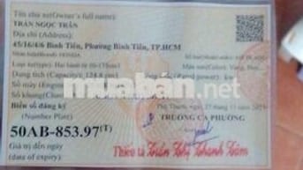 Cần bán xe Honda biển TP chính chủ 1 chủ sang tên