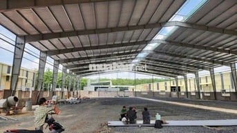 Kho xưởng bãi 1.700 m² kho xây dựng 1.100 m² có PCCC tự động,Điện 3pha