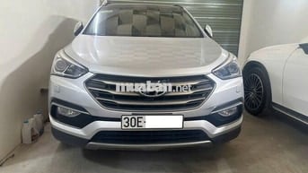 Bán xe santafe màu Bạc Đk2017,Máy dầu bản đặc biệt