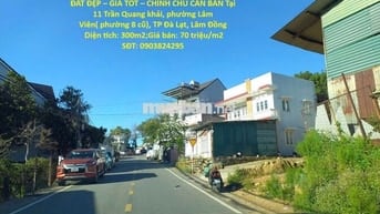 BÁN ĐẤT Tại 11 Trần Quang khải,phường Lâm Viên( phường 8 cũ),TP Đà Lạt