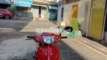 Xe wave alpha 50cc màu đỏ bánh tâm thắng đùm bstp