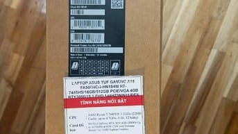 NEW ASUS TUF A15 R7, 1 đổi 1 , Tặng Autocad, Sách B1, sách CNTT