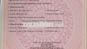 Lô đất thổ cư full hẻm 3m Phan Huy Ích p12 dt 3.3x10m cn đủ