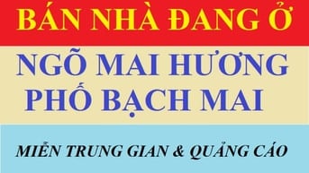 BÁN NHÀ NGÕ MAI HƯƠNG - PHỐ BẠCH MAI, HÀ NỘI, GIÁ 14,5 TỶ