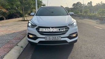 Hyundai Santa Fe 2018 Xăng 50.000 km Trắng