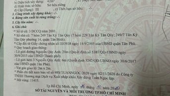 Nhà bán MTKD Nguyễn Quý Anh, DT: 4x13m 2 tầng