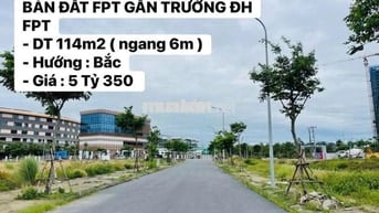 Bán Đất FPT Gần Trường ĐH - DT 114m2 - 5 Tỷ 350