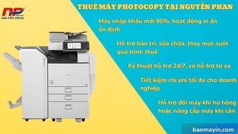 Cho thuê máy in, máy photocopy tại TP. HCM và các tỉnh lân cận