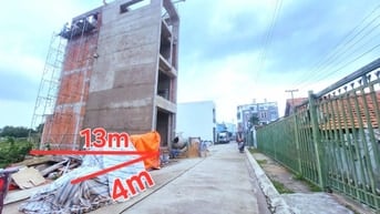 Bán gấp Đất thổ cư 4x13m(nở hậu),Hẻm 8m,SHR,Gần Chợ Bà Hom