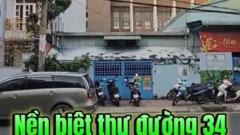 nhà cấp 4 tiện xây biệt thự 8x22.5 đường 34 KDC Bình Phú 1