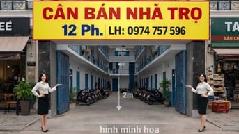 CẦN BÁN NHÀ TRỌ 12 phòng. Cũ tiện xây mới