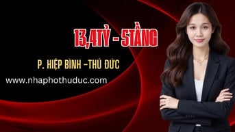 Nhà đất Phường Hiệp Bình, Thủ Đức, 5 tầng/1400m2 bán gấp 13,4Tỷ