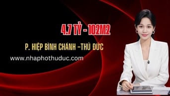 Bán nhà Phường Hiệp Bình Chánh Thủ Đức, kẹt gấp 4,7Tỷ /102m2