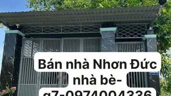 Bán nhà khu dân cư Nhơn Đức nhà bè 