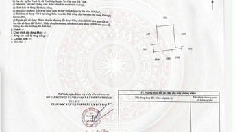 Bán 540m đát thổ cư Trà Vinh Tân Hiêp giá 300 triệu ( bán đúng giá )