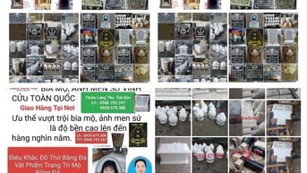  khắc bia mộ tượng búp sen tượng kỳ lân để mộ bằng đá giá rẻ