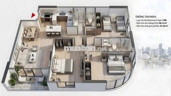 BÁN CĂN HỘ GÓC 3 PHÒNG NGỦ VIEW THÀNH PHỐ - GIÁ TỪ 4 TỶ 2 CỰC HIẾM