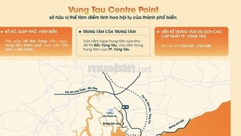 Bán căn hộ 72m2, 2PN tại dự án Centre Point Vũng Tàu