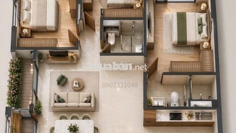Mizuki Park-Trellia Cove 3PN2WC 97m2 2 ban công cực hiếm giá 6.727 tỷ