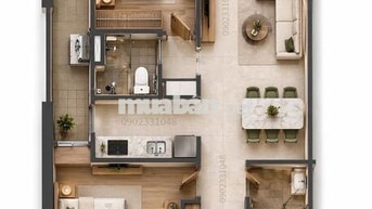 Mizuki Park-Trellia Cove căn 2PN2WC 77m2 giá 4.971 tỷ