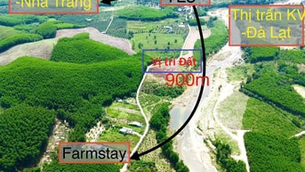 Đất trang trại nông thôn giáp sông Cái