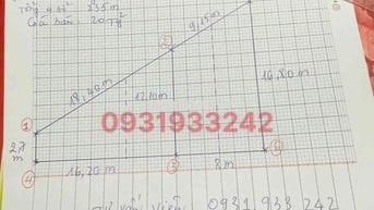 🌺Cần bán MT ngay cầu nước lên An lạc . DT : 240m . Giá bán : 20 tỷ TL
