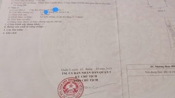 Bán gấp căn hộ chung cư Xóm Cải đường Nguyễn Trãi P8 Q5 chỉ 2,5 tỷ.