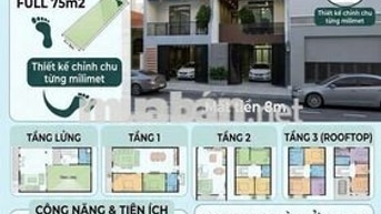 Nhà 5x15m Hà Huy Giáp Q12 - Full Nội Thất -Phòng Xông Hơi -SHR