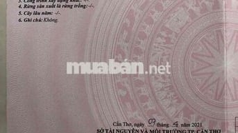 Chính chủ bán gấp 280m² đất Trường Lạc, Ô Môn, 50m thổ cư, giáp sông,
