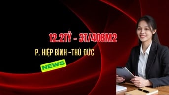 bán nhà phường hiệp bình chánh thủ đức – Bán gấp – 12,2tỷ/408m2/3 tầng