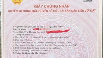 Bán đất gần 400m2 cách bến xe phía nam 500m