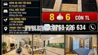 62 mét vuông chỉ 8,6 hẻm xe hơi Thích Quảng Đức phường 5 Phú Nhuận