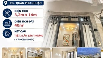 CHÍNH CHỦ BÁN NHÀ HẺM Ô TÔ ĐƯỜNG PHAN ĐĂNG LƯU P.3 QUẬN PHÚ NHUẬN 
