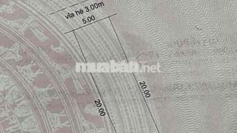Chỉ nhỉnh 5 t.y có ngay lô đất 100m2 mặt tiền Ngô Tử Hạ,đường 5m5 khu