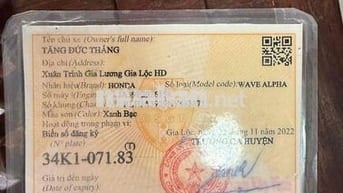 Honda Wave Alpha 2022 Xanh bạc