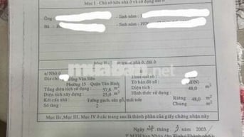 Mặt tiền kinh doang tống văn hên tân bình 48m2 cn đủ chỉ 5.15 tỷ